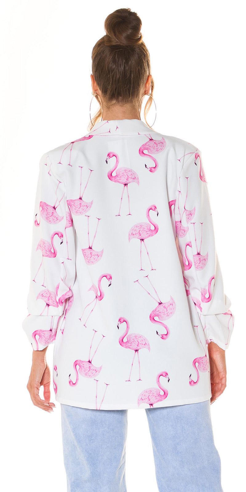 Pink flamingo jacket store
