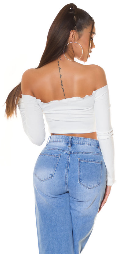 Ruched Bustier Crop