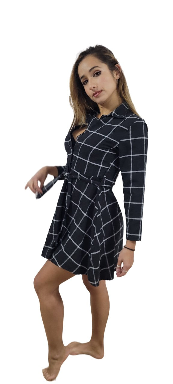 Robe Chemise Ecosse