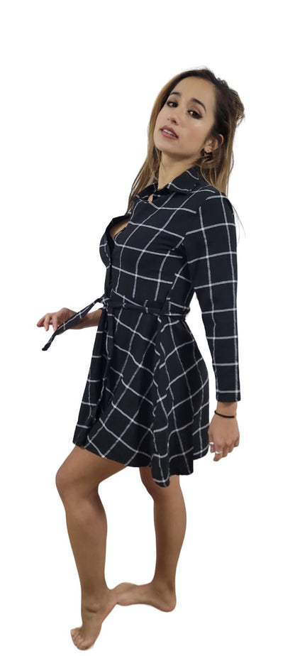 Robe Chemise Ecosse