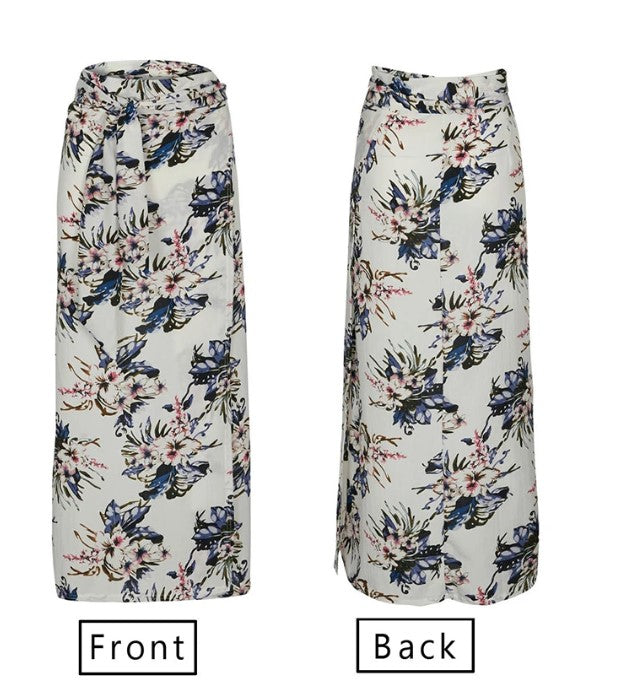 Floral Wrap Skirt