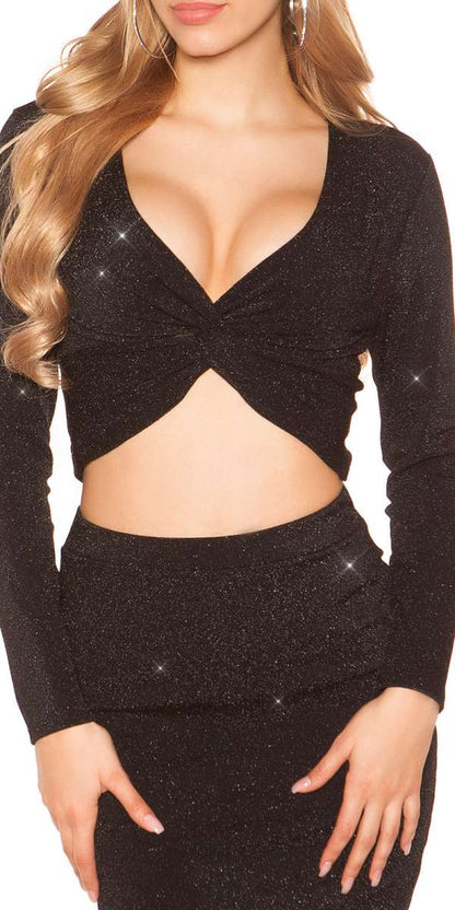 Crop Top Torsade Glitter