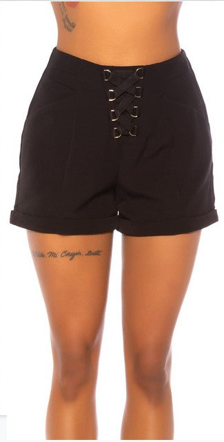 Lace Up Shorts