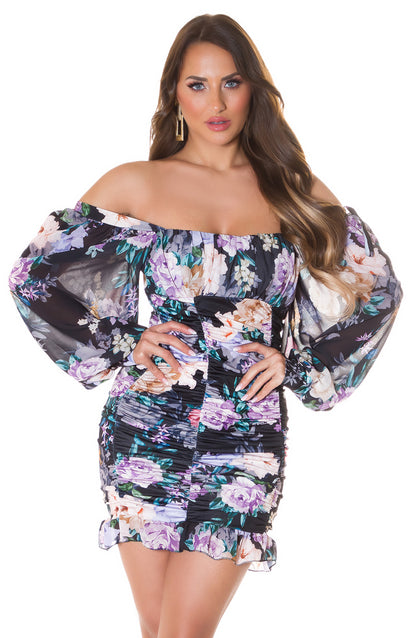 Floral Bustier Dress