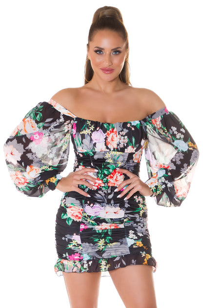 Floral Bustier Dress