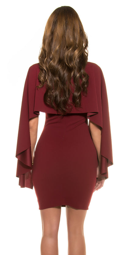 Bat sleeve dress